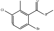 4-Pyridinecarboxylic acid, 5-bromo-2-chloro-3-methyl-, methyl ester Structure