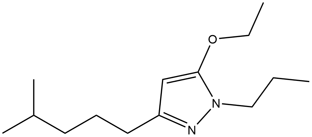 5-ethoxy-3-(4-methylpentyl)-1-propyl-1H-pyrazole 구조식 이미지