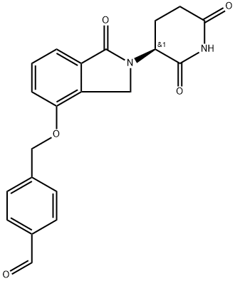 (S)-4-(((2-(2,6-dioxopiperidin-3-yl)-1-oxoisoindolin-4-yl)oxy)methyl)benzaldehyde Structure