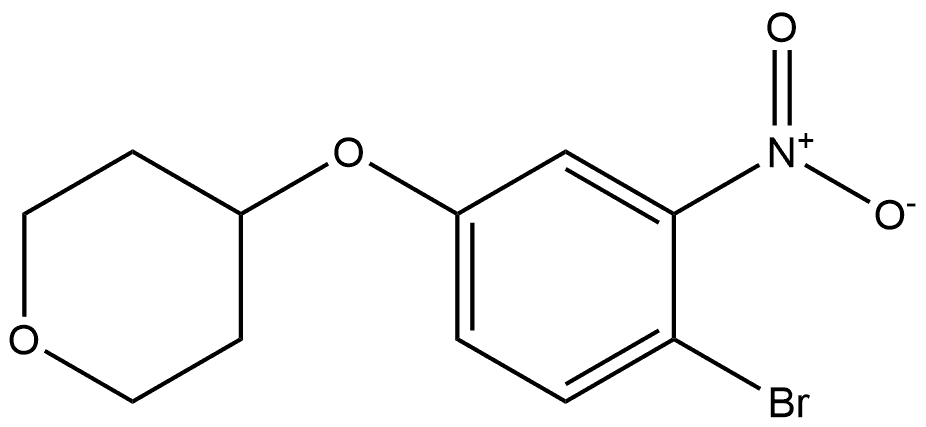 4-(4-bromo-3-nitrophenoxy)tetrahydro-2H-pyran Structure