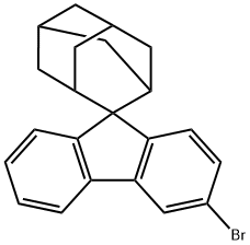 Spiro[9H-fluorene-9,2'-tricyclo[3.3.1.13,7]decane], 3-bromo- Structure