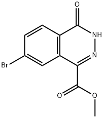 1-Phthalazinecarboxylic acid, 7-bromo-3,4-dihydro-4-oxo-, methyl ester Structure