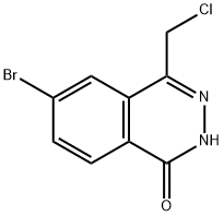 1(2H)-Phthalazinone, 6-bromo-4-(chloromethyl)- Structure