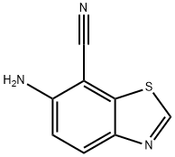 7-Benzothiazolecarbonitrile, 6-amino- 구조식 이미지