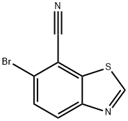 7-Benzothiazolecarbonitrile, 6-bromo- 구조식 이미지