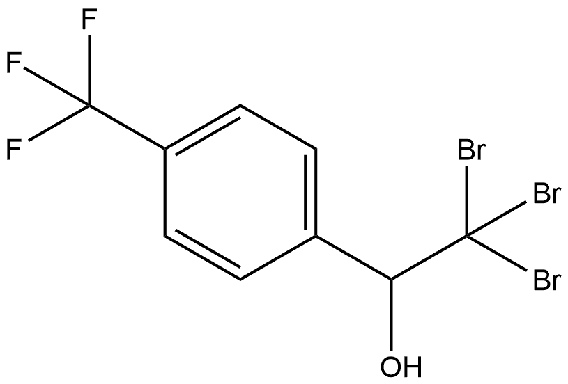 α-(Tribromomethyl)-4-(trifluoromethyl)benzenemethanol Structure