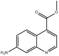 4-Quinolinecarboxylic acid, 7-amino-, methyl ester Structure