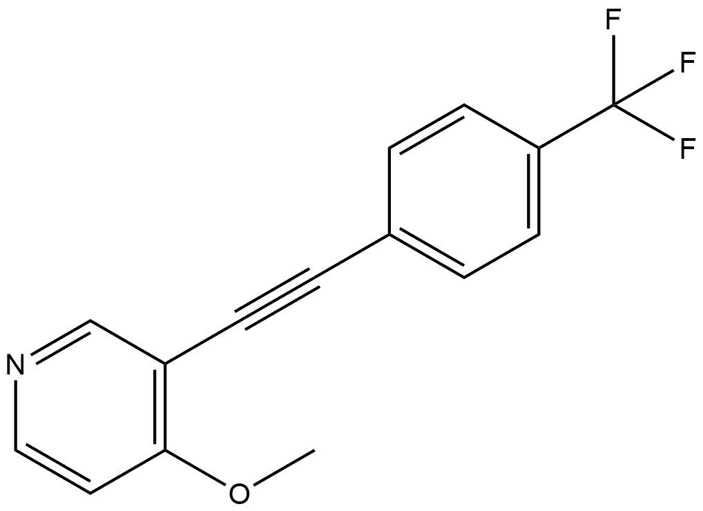 4-Methoxy-3-[2-[4-(trifluoromethyl)phenyl]ethynyl]pyridine Structure