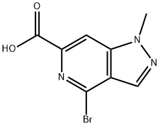 4-Bromo-1-methyl-1H-pyrazolo[4,3-c]pyridine-6-carboxylic acid Structure