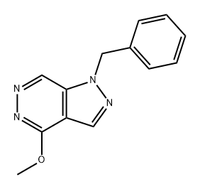 1H-Pyrazolo[3,4-d]pyridazine, 4-methoxy-1-(phenylmethyl)- Structure