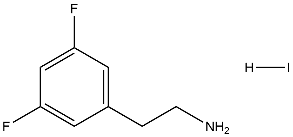 Benzeneethanamine, 3,5-difluoro-, hydriodide (1:1) Structure