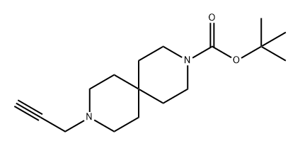 3,9-Diazaspiro[5.5]undecane-3-carboxylic acid, 9-(2-propyn-1-yl)-, 1,1-dimethylethyl ester Structure