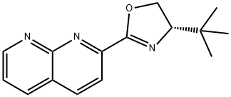 (S)-4-(tert-Butyl)-2-(1,8-naphthyridin-2-yl)-4,5-dihydrooxazole 구조식 이미지
