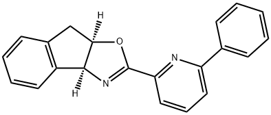 (3aS,8aR)-2-(6-Phenylpyridin-2-yl)-8,8a-dihydro-3aH-indeno[1,2-d]oxazole Structure