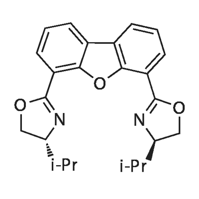 Oxazole, 2,2'-(4,6-dibenzofurandiyl)bis[4,5-dihydro-4-(1-methylethyl)-, (4R,4'R)- Structure