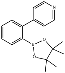 Pyridine, 4-[2-(4,4,5,5-tetramethyl-1,3,2-dioxaborolan-2-yl)phenyl]- Structure