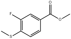 Methyl 3-fluoro-4-(methylthio)benzoate Structure