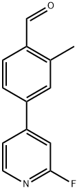 4-(2-Fluoropyridin-4-yl)-2-methylbenzaldehyde Structure