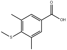 3,5-Dimethyl-4-(methylsulfanyl)benzoic acid Structure