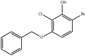 3-(benzyloxy)-6-bromo-2-chlorophenol Structure