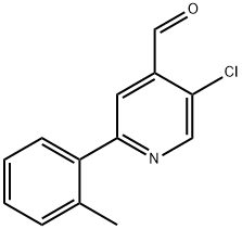5-Chloro-2-(o-tolyl)isonicotinaldehyde Structure