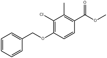 methyl 4-(benzyloxy)-3-chloro-2-methylbenzoate 구조식 이미지