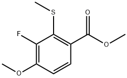 methyl 3-fluoro-4-methoxy-2-(methylthio)benzoate Structure