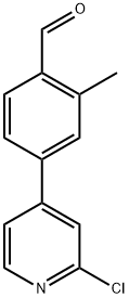 4-(2-Chloropyridin-4-yl)-2-methylbenzaldehyde Structure