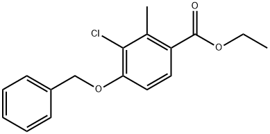 ethyl 4-(benzyloxy)-3-chloro-2-methylbenzoate Structure