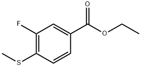 Ethyl 3-fluoro-4-(methylthio)benzoate Structure