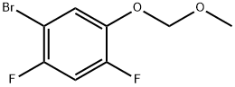 1-Bromo-2,4-difluoro-5-(methoxymethoxy)benzene Structure