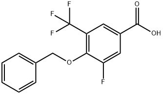 4-(Benzyloxy)-3-fluoro-5-(trifluoromethyl)benzoic acid Structure