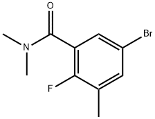 5-bromo-2-fluoro-N,N,3-trimethylbenzamide Structure