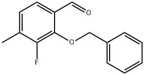 2-(Benzyloxy)-3-fluoro-4-methylbenzaldehyde Structure