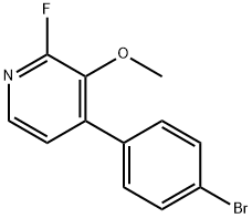 4-(4-Bromophenyl)-2-fluoro-3-methoxypyridine Structure