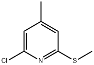 2-Chloro-4-methyl-6-(methylthio)pyridine Structure