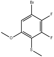 (4-Bromo-2,3-difluoro-6-methoxyphenyl)(methyl)sulfane 구조식 이미지