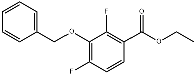 ethyl 3-(benzyloxy)-2,4-difluorobenzoate Structure