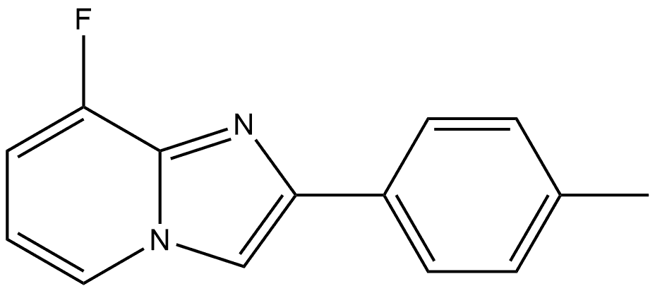 8-Fluoro-2-(p-tolyl)imidazo[1,2-a]pyridine Structure