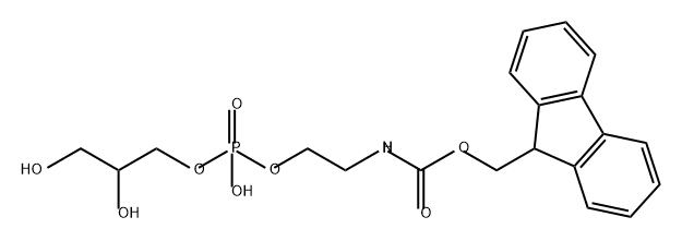 5,7-Dioxa-2-aza-6-phosphadecanoic acid, 6,9,10-trihydroxy-, 9H-fluoren-9-ylmethyl ester, 6-oxide Structure