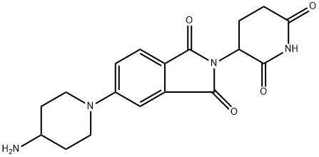 5-(4-aminopiperidin-1-yl)-2-(2,6-dioxopiperidin-3-yl)isoindoline-1,3-dione Structure