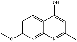 1,8-Naphthyridin-4-ol, 7-methoxy-2-methyl- Structure