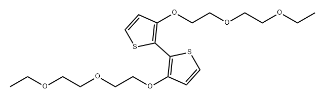 2,2'-Bithiophene, 3,3'-bis[2-(2-ethoxyethoxy)ethoxy]- Structure