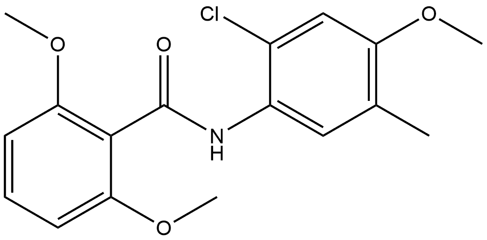 N-(2-Chloro-4-methoxy-5-methylphenyl)-2,6-dimethoxybenzamide Structure