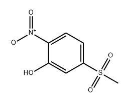 Phenol, 5-(methylsulfonyl)-2-nitro- Structure