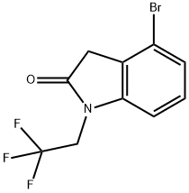 4-bromo-1-(2,2,2-trifluoroethyl)indolin-2-one Structure