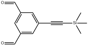 1,3-Benzenedicarboxaldehyde, 5-[2-(trimethylsilyl)ethynyl]- 구조식 이미지