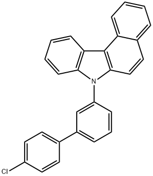 7H-Benzo[c]carbazole, 7-(4'-chloro[1,1'-biphenyl]-3-yl)- Structure