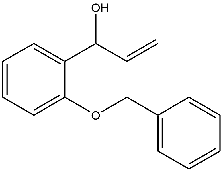 α-Ethenyl-2-(phenylmethoxy)benzenemethanol Structure