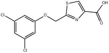 2-[(3,5-dichlorophenoxy)methyl]-1,3-thiazole-4-carboxylic acid Structure